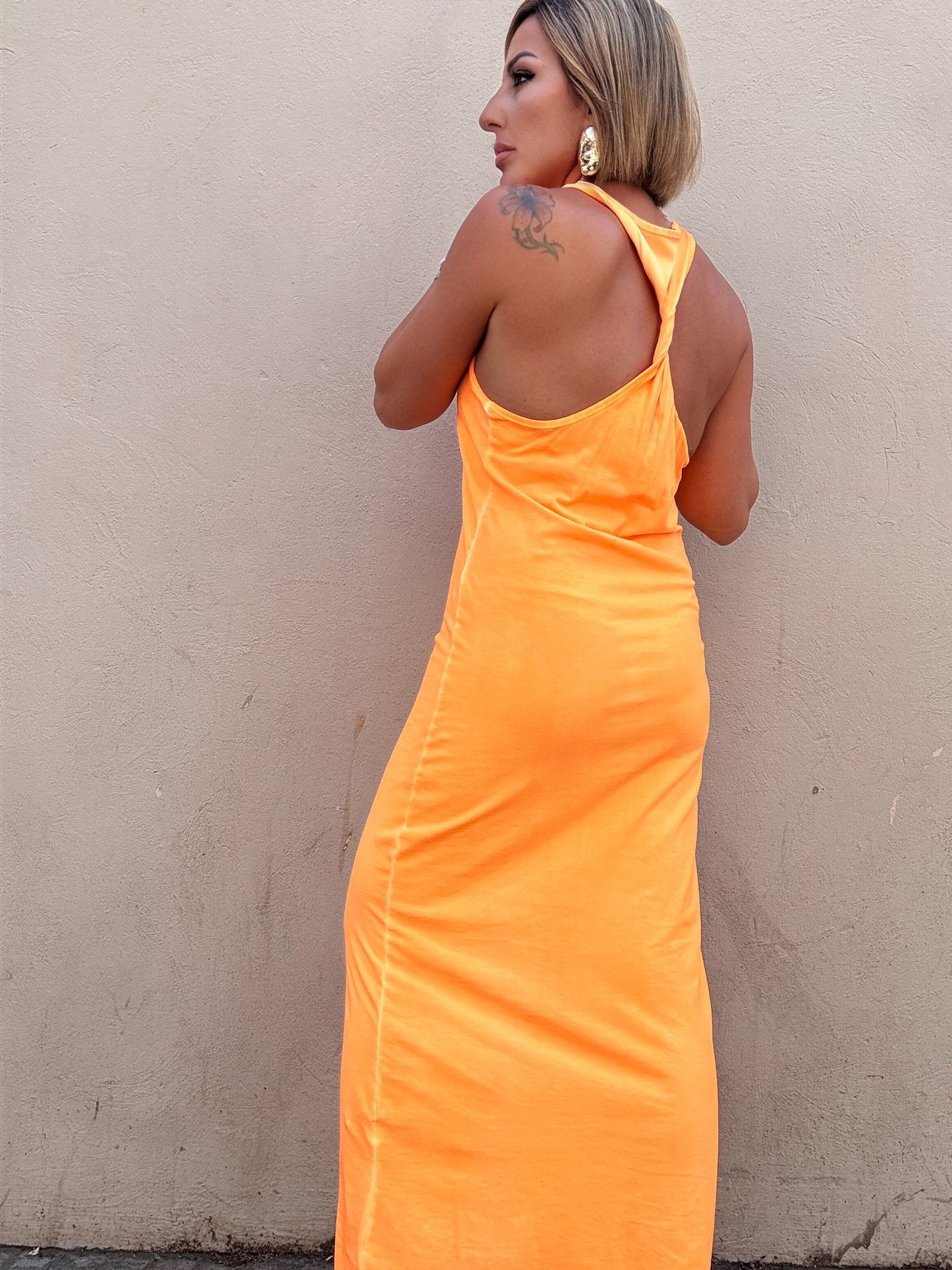 MARTHA FLÚOR LONG DRESS