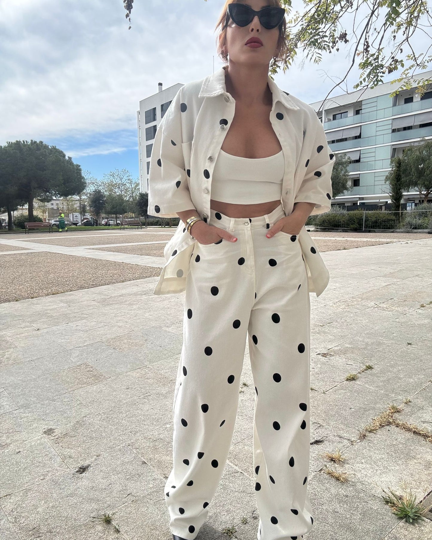 POLKA DOTS SLOUCHY