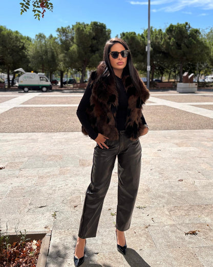 TIANA FAUX FUR VEST